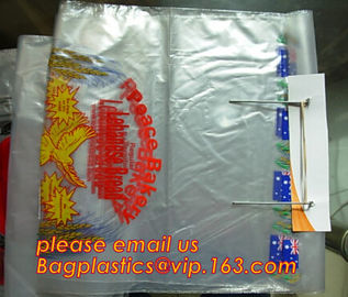 Custom Printed Clear Plastic Wicket Bread Packaging Bags/Food Plastic Bread wicket Bags/PE bakery bread wicket plastic b supplier