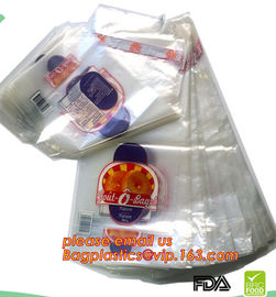 China supply clear food grade poly wicket bags ice bags bread bags with printing,food grade Poly wicket bags bagease pac supplier