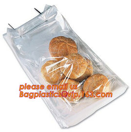 Bakery use FDA approved food grade custom logo clear 30microns wicketted pe bags for bread,micro-perforated plastic bag supplier