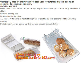 Bakery use FDA approved food grade custom logo clear 30microns wicketted pe bags for bread,micro-perforated plastic bag supplier