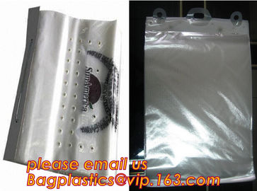 Virgin PE Reclosable Clear Flat Plastic Wicketted bag for packing food,Side Sealed Wicket Bag with Metal on the Blocked supplier