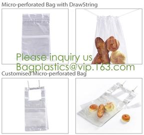 Microperforation blocked bags,microperforated bag for fruit and vegetable,Microperforation triangle bopp sandwich packag supplier