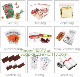 Microperforation blocked bags,microperforated bag for fruit and vegetable,Microperforation triangle bopp sandwich packag supplier