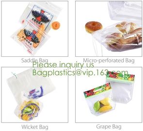 Microperforation blocked bags,microperforated bag for fruit and vegetable,Microperforation triangle bopp sandwich packag supplier