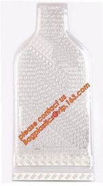 Zip sealed liquor bubble bags bottle protector Travelling liquor bubble sleeves air wine bubble bags Zipped bottom plast supplier