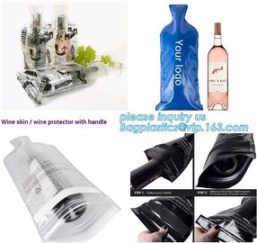 Reusable Wine Bottle Protector Travel Safe Transportation  Packing Cushion Bubble Bags Wine Wrap Bottle Bags Protectors supplier