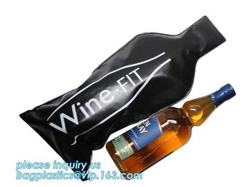 Protective Wine Bubble Skin Bag For Wine Bottle Protector,Reusable Wine Bottle Travel Protector For Travel Storage pack supplier