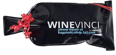 Protective Wine Bubble Skin Bag For Wine Bottle Protector,Reusable Wine Bottle Travel Protector For Travel Storage pack supplier