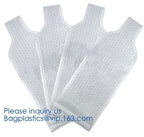 USA Amazon WineSkin Protector Reusable Wine Bottle Transport Bubble Packaging Bag,Breakage-proof Clear PVC Wine Bottle P supplier