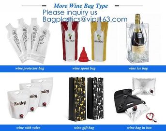 Reusable Leak Proof Bottle Protector Bag for Travel,Plastic Pvc Traveller Wine Bottle Bubble Protector Packaging Wine Ba supplier