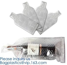 Reusable Leak Proof Bottle Protector Bag for Travel,Plastic Pvc Traveller Wine Bottle Bubble Protector Packaging Wine Ba supplier