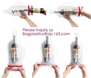 Bottle Protector Bubble Travel Bag,Travel Trip Bag With Bubble Inside And Double ks,Sleeve Travel Bag - Inner Skin supplier