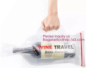 Bottle Protector Bubble Travel Bag,Travel Trip Bag With Bubble Inside And Double ks,Sleeve Travel Bag - Inner Skin supplier