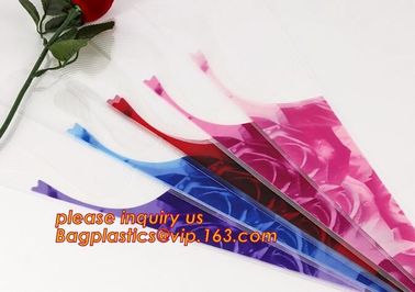 Flower Bud Protective Sleeve Net Paper Kraft Flower Sleeve For Single Rose,Rose Transparent Single Rose Flower Sleeve supplier