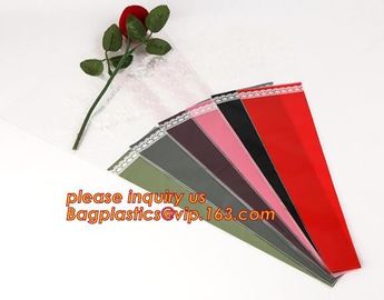 Flower Bud Protective Sleeve Net Paper Kraft Flower Sleeve For Single Rose,Rose Transparent Single Rose Flower Sleeve supplier