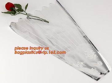 BOPP CPP Plastic fresh flower sleeve,romantic Valentine wrapping plastic flower sleeve,BOPP flower wrapping sleeve PACK supplier