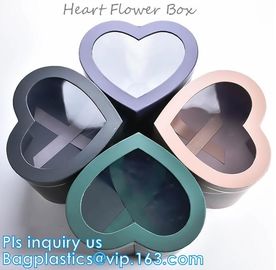 Different Design Cardboard Luxury Packaging Box For Flowers with custom Logo,GIFT SET BOX,KEY CHAIN BOX,HEART FLOWER BOX supplier