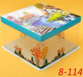 Disposable Clear/transparent Sandwich/cake Plastic Food Container/box/packaging,cheap cake boxes with clear window,custo supplier