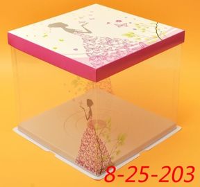 Disposable Clear/transparent Sandwich/cake Plastic Food Container/box/packaging,cheap cake boxes with clear window,custo supplier