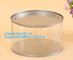 PET Jar 85mm neck size food grade clear PET plastic Can screw type with aluminium easy open endsPackaging plastic can 25 supplier