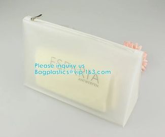 Environmental Material Customized EVA PVC CPE frosted slider bag zipper bag, Slider Zipper Pouch Stationery Bag supplier