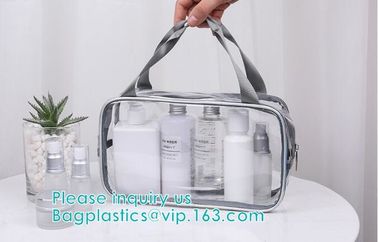 travel carry on airport clear pvc makeup bag, Toiletry Beauty Makeup Cosmetic Bag, travel accessories pvc makeup bag wit supplier