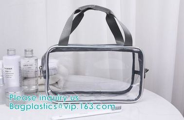 travel carry on airport clear pvc makeup bag, Toiletry Beauty Makeup Cosmetic Bag, travel accessories pvc makeup bag wit supplier