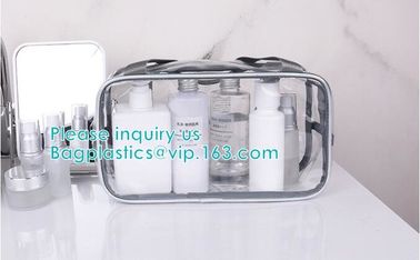 travel carry on airport clear pvc makeup bag, Toiletry Beauty Makeup Cosmetic Bag, travel accessories pvc makeup bag wit supplier