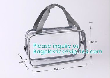 travel carry on airport clear pvc makeup bag, Toiletry Beauty Makeup Cosmetic Bag, travel accessories pvc makeup bag wit supplier