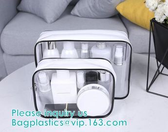 transparent cylinder zip PVC tube bag with hang hook for storage underwear portable PVC, Tube Cylindrical PVC packing Ba supplier