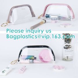 cylinder zip PVC tube bag with hang hook for storage underwear portable PVC makeup bags, Plastic Tube Cylindrical PVC pa supplier