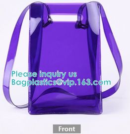Backpack bag, Shoulder bag,Promotional Waterproof CosmetiClear Vinyl Bags With Handles Clear Makeup Set PVC Zipper Bag, supplier