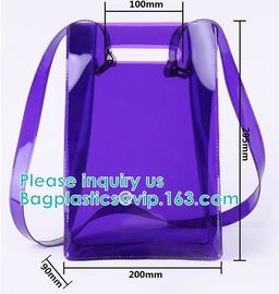 Backpack bag, Shoulder bag,Promotional Waterproof CosmetiClear Vinyl Bags With Handles Clear Makeup Set PVC Zipper Bag, supplier