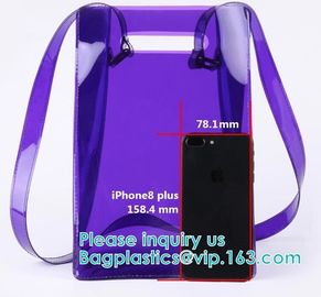 Backpack bag, Shoulder bag,Promotional Waterproof CosmetiClear Vinyl Bags With Handles Clear Makeup Set PVC Zipper Bag, supplier