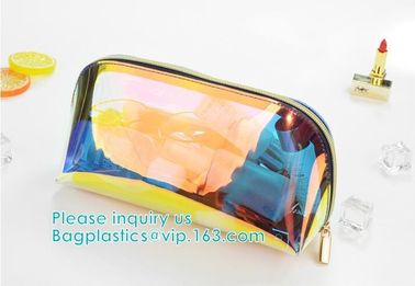 Holographic Color Bag Neon Bag Clear Pvc Cosmetic Make Up Bag in Rainbow,holographic k bagholographic laser handy supplier