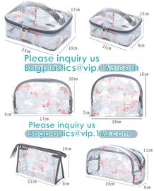 Travel Luggage Pouch Custom Clear Transparent PVC Travel Toiletry Bag Make Up Cosmetic Bag,Vinyl Wash Beauty Cosmetic Tr supplier