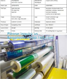 PE Heat Shrink Plastic Film Rolls For Packaging With Customized Size And Colours supplier