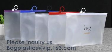 Cosmetic Toiletry Bag Zipper Transparent EVA Travel Makeup Cosmetic Pouch PVC EVA Packing Slider Zipper Bags Cooler Fabr supplier