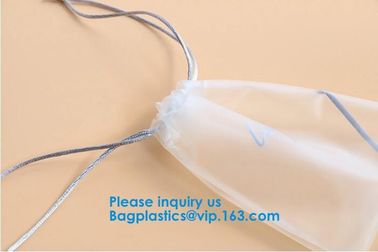 Custom Cosmetic Drawstring EVA Pouch Reusable Bag Cosmetic Pouch Recycled Makeup White EVE Flute Pouches supplier
