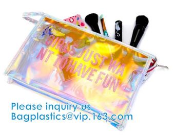 Boidegradable Makeup Cosmetic Bag Packaging Custom Printed Oxo Bottom Seal Eco Friendly Frosted EVA Swimwear Bikini Bag supplier