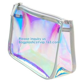 Travel Pouch, Manufacture Clear PVC Zipper Puller Cosmetic Bag,Holographic Travel Pouch Cosmetic Bag Envelope Clutch Bag supplier