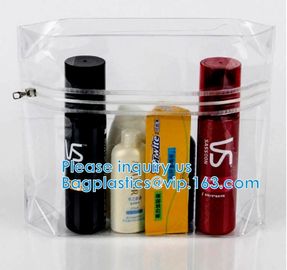 Hologram PVC Makeup Bag Transparent Laser Cosmetic Bag OEM Supplier, Zipper Cosmetic Bag With Handle Plastic Makeup Bag supplier