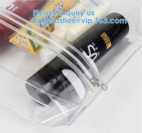 Hologram PVC Makeup Bag Transparent Laser Cosmetic Bag OEM Supplier, Zipper Cosmetic Bag With Handle Plastic Makeup Bag supplier