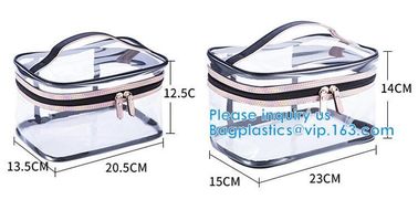 PVC Mini Plastic Cosmetic Bags , Cosmetic Tote Bags Printed Promotional Makeup Bag, Cosmetic bags, swimwearr bag supplier