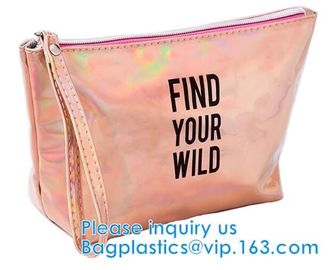 Biodegradable Plastic Zipper Case Zip Lock Frosted Plastic Slider PVC Zipper Packing Bag For Underwear Clothing Cosmetic supplier