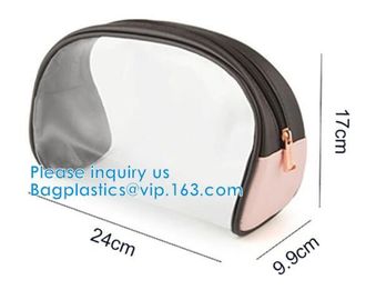 Biodegradable Plastic Zipper Case Zip Lock Frosted Plastic Slider PVC Zipper Packing Bag For Underwear Clothing Cosmetic supplier