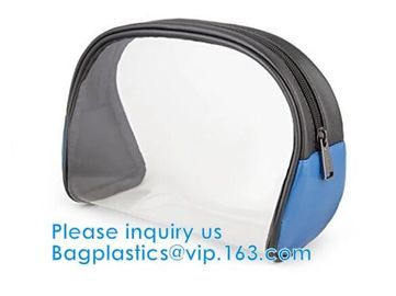 Biodegradable Plastic Zipper Case Zip Lock Frosted Plastic Slider PVC Zipper Packing Bag For Underwear Clothing Cosmetic supplier
