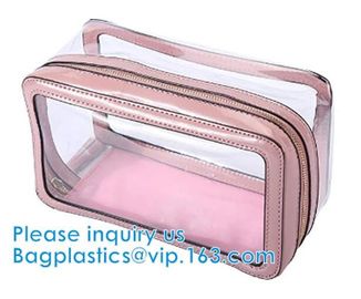 Biodegradable Plastic Zipper Case Zip Lock Frosted Plastic Slider PVC Zipper Packing Bag For Underwear Clothing Cosmetic supplier