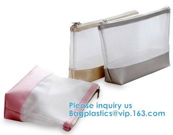 Biodegradable Beach Makeup Cosmetic Bag Vinyl Transparent Clear PVC Zipper Tote Design supplier