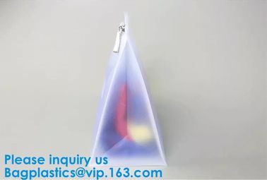 Waterproof eva pouch Zip Lock Custom Clothing Bag LDPE HDPE CPE PPE PVC Plastic Slider Zipper Bag supplier